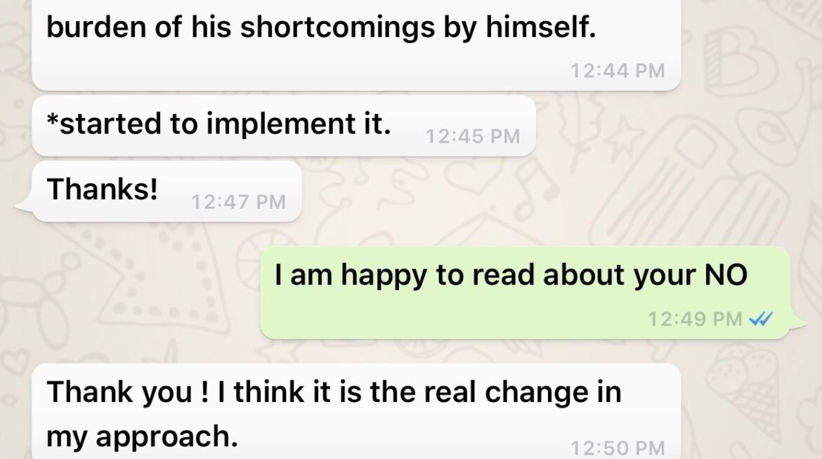 Improving Confidence and Bringing Positive Changes in Approaches – Homeopathic Treatment – Feedback