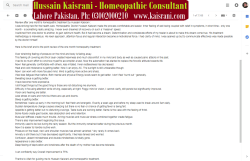 Suppressed Emotions Treatment – Review after one month’s homeopathic treatment by Hussain Kaisrani