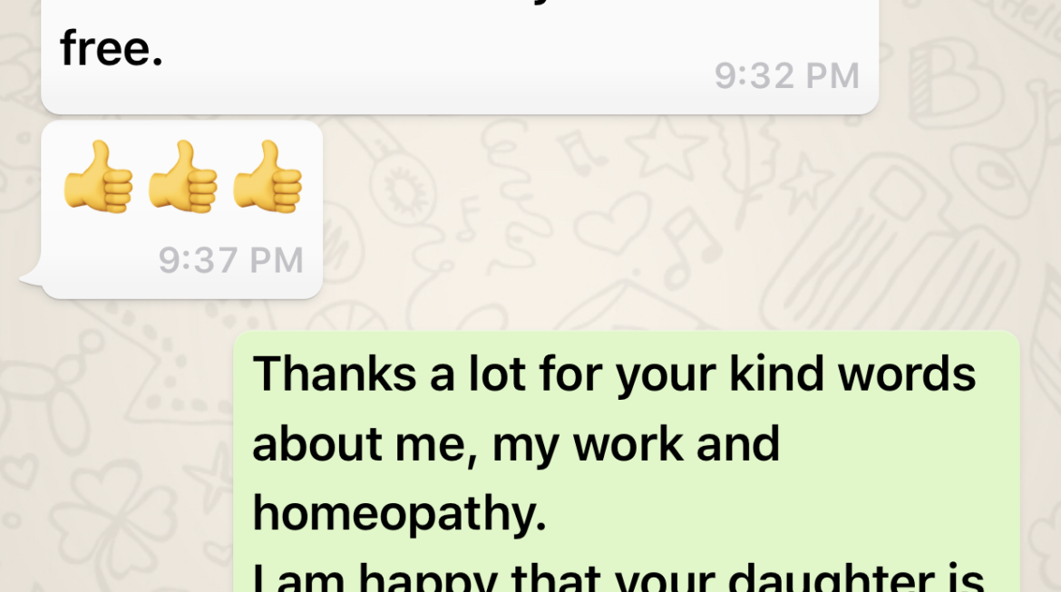 Improving Learning Capabilities of Students by Homeopathic Treatment – Feedback