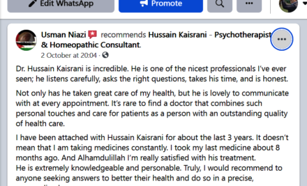Usman Niazi Reviews about Hussain Kaisrani and His services
